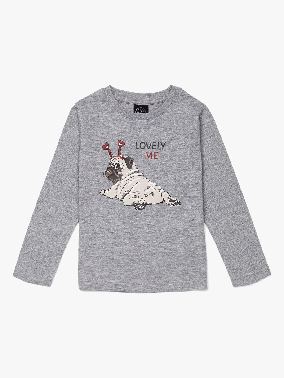 Luca & Lola Dalenna Langærmet T-shirt, Grey Melange