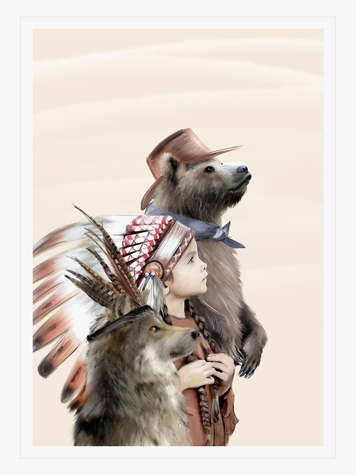 Linn Wold Plakat 30x40 Lille Headdress