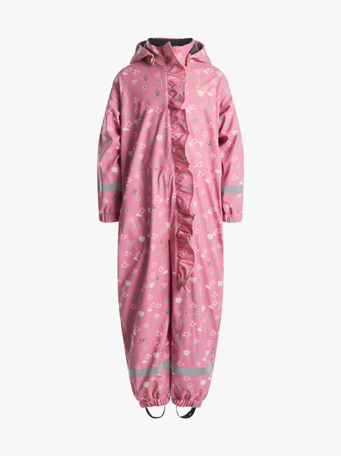 Petite Chérie Atelier Ally Foret Regndragt, Flowers Satchet Pink