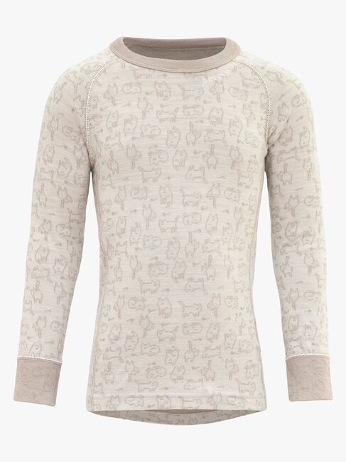 Devold DUO ACTIVE Skiundertrøje Merinould Kid, Raw White