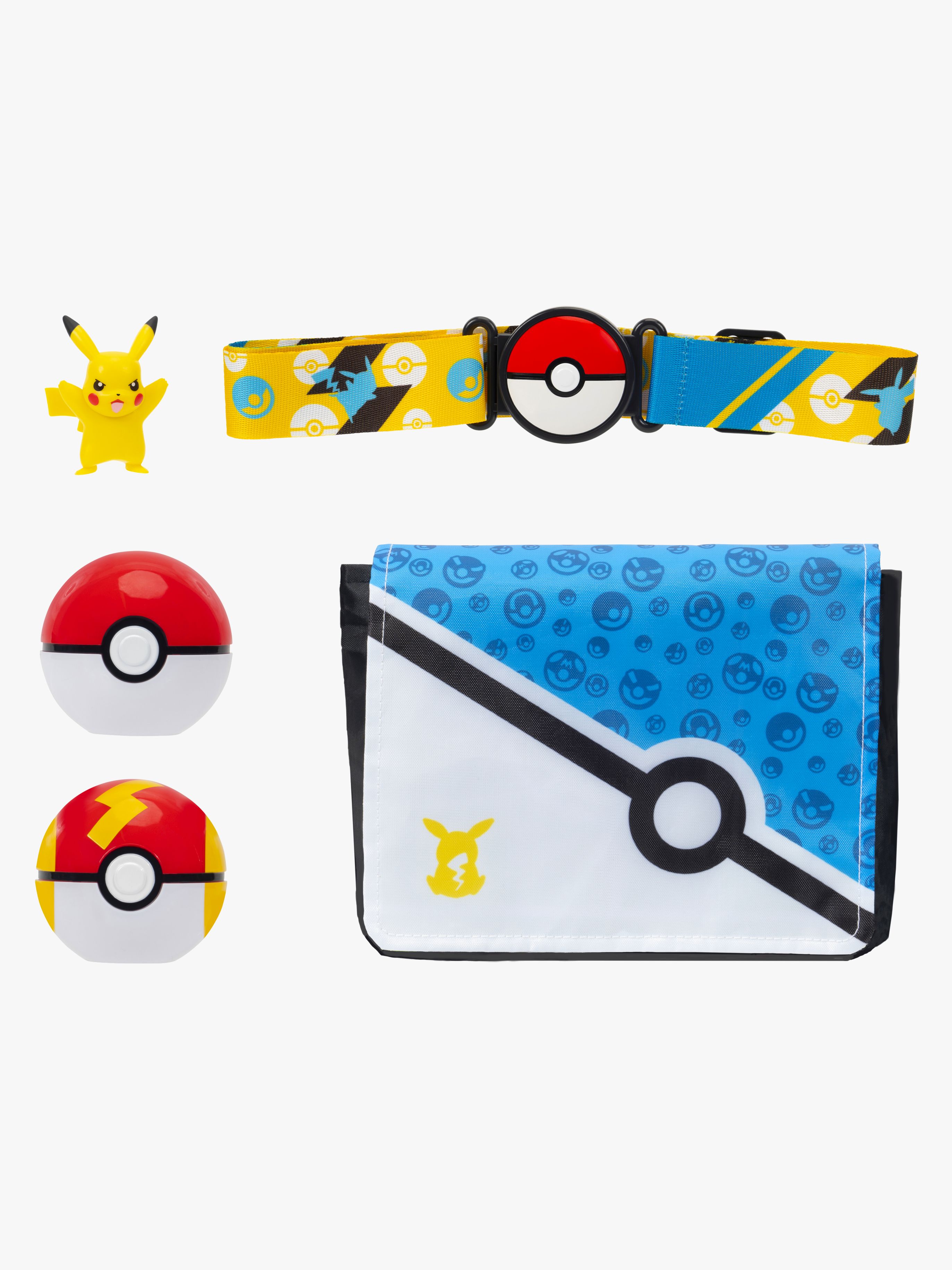 Pokémon Clip 'N' Go Legesæt Bælte &  Taske Pikachu