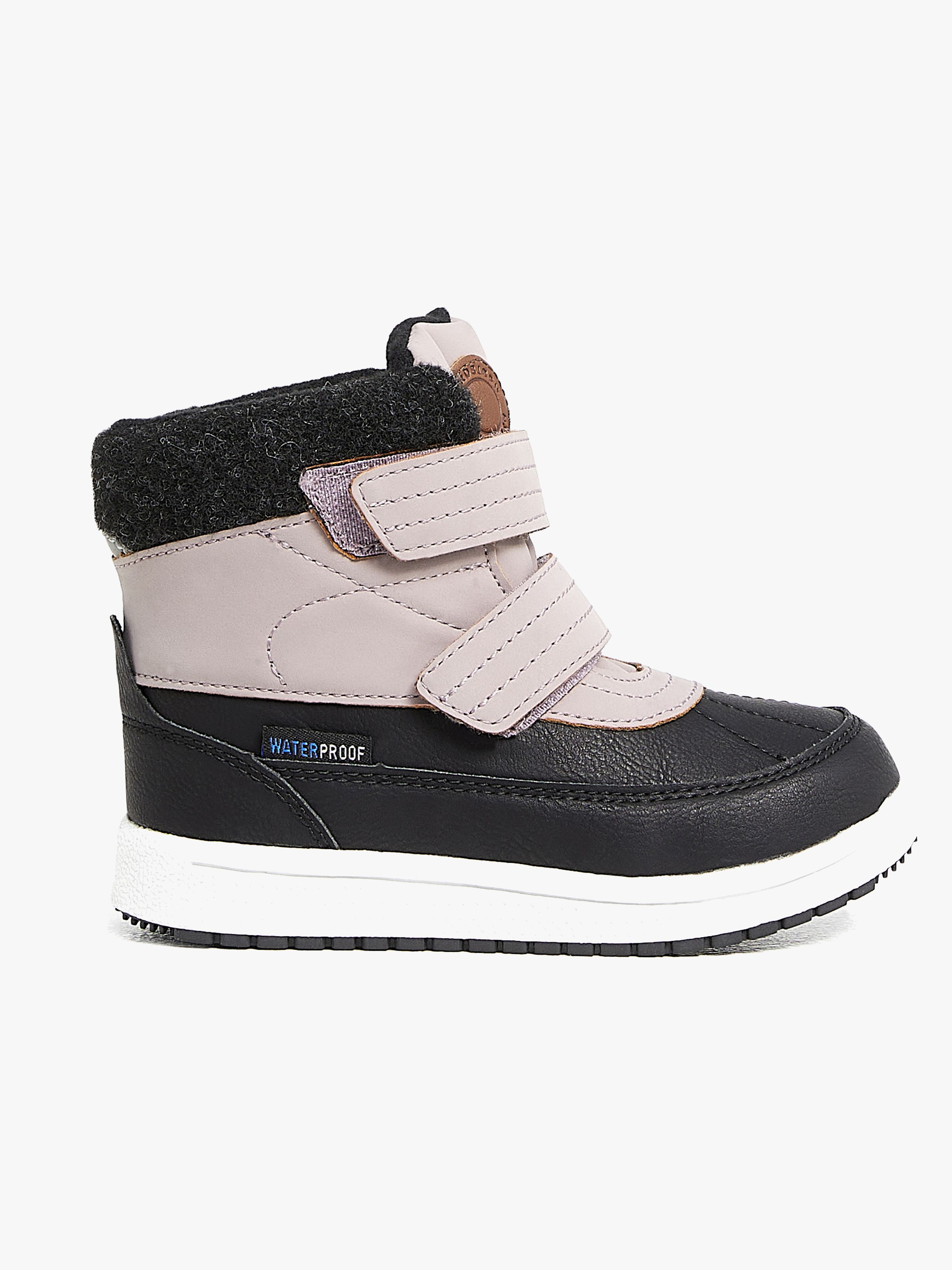 Nordbjørn Husky Vinterstøvler, Black/Old Pink, 25