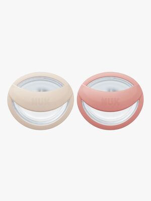 NUK Perfect Match Sut 2-pak Str. 1, Beige/Red