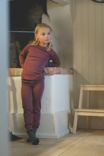 Lindberg Merino Skiundertøj JR Merinomix, Dry Rose