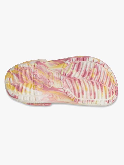 Crocs Classic Glow Marbled Clogs, Daylily/Multi