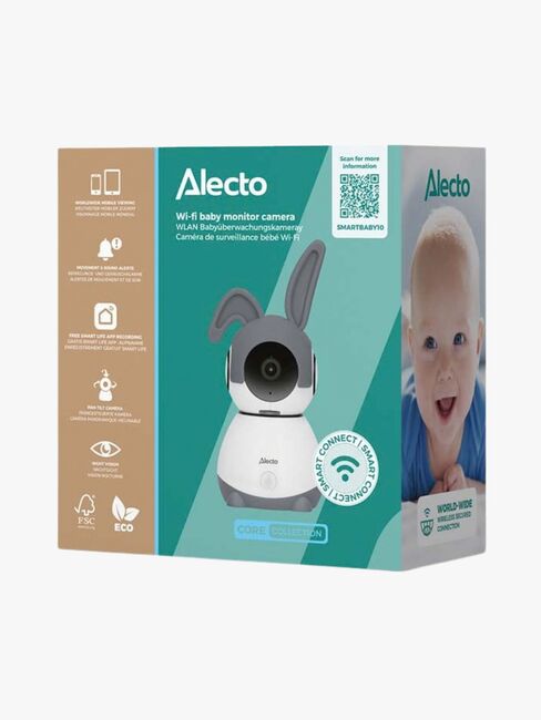 Alecto SMARTBABY10BE Babyalarm, White/Anthracite