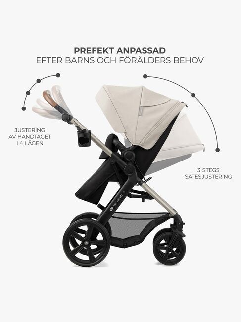 Kinderkraft MOOV 2 3-in-1 Kombivogn, Moonlight Grey