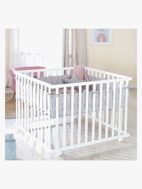 Roba Kravlegård med Hjul & Sengehest, Indian Bears White