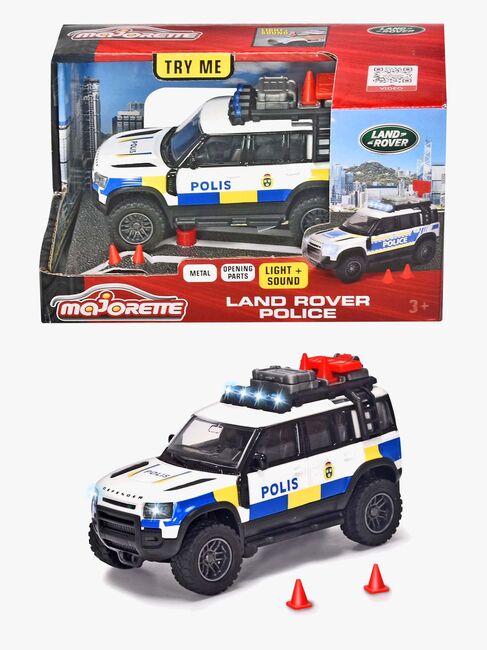 Majorette Grand Series Land Rover Svensk Politibil