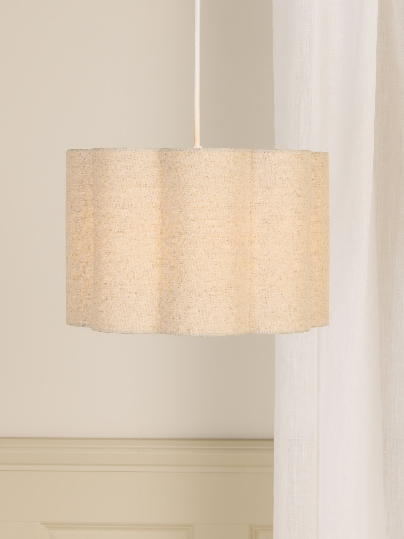 Alice & Fox Lily Lampeskærm S, Beige Linen, Børnelampe