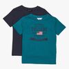 Luca & Lola Tore T-Shirt 2-pak, Green/Navy
