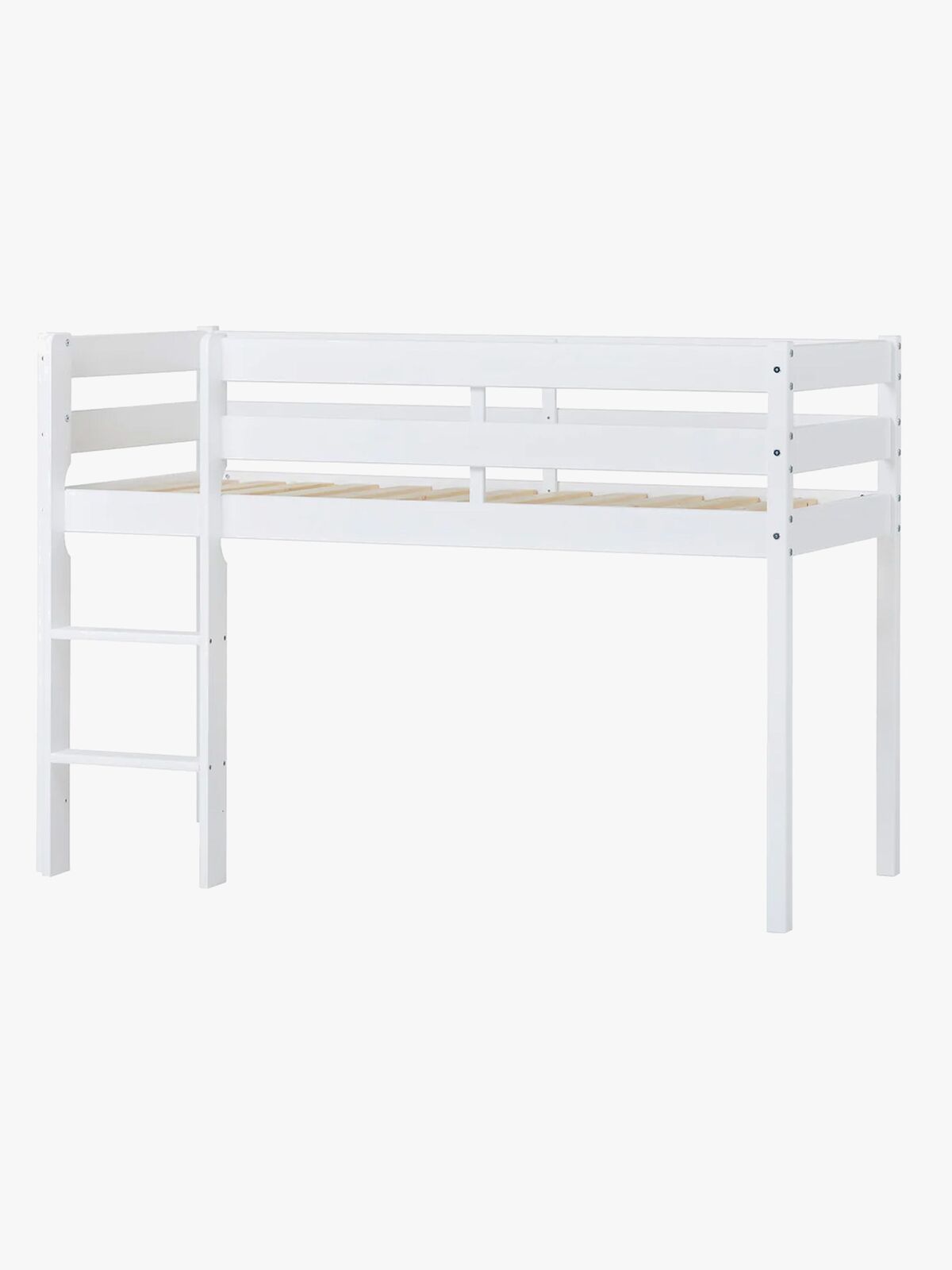 Hoppekids ECO Comfort  Halvhøj Højseng 70x160, Hvid