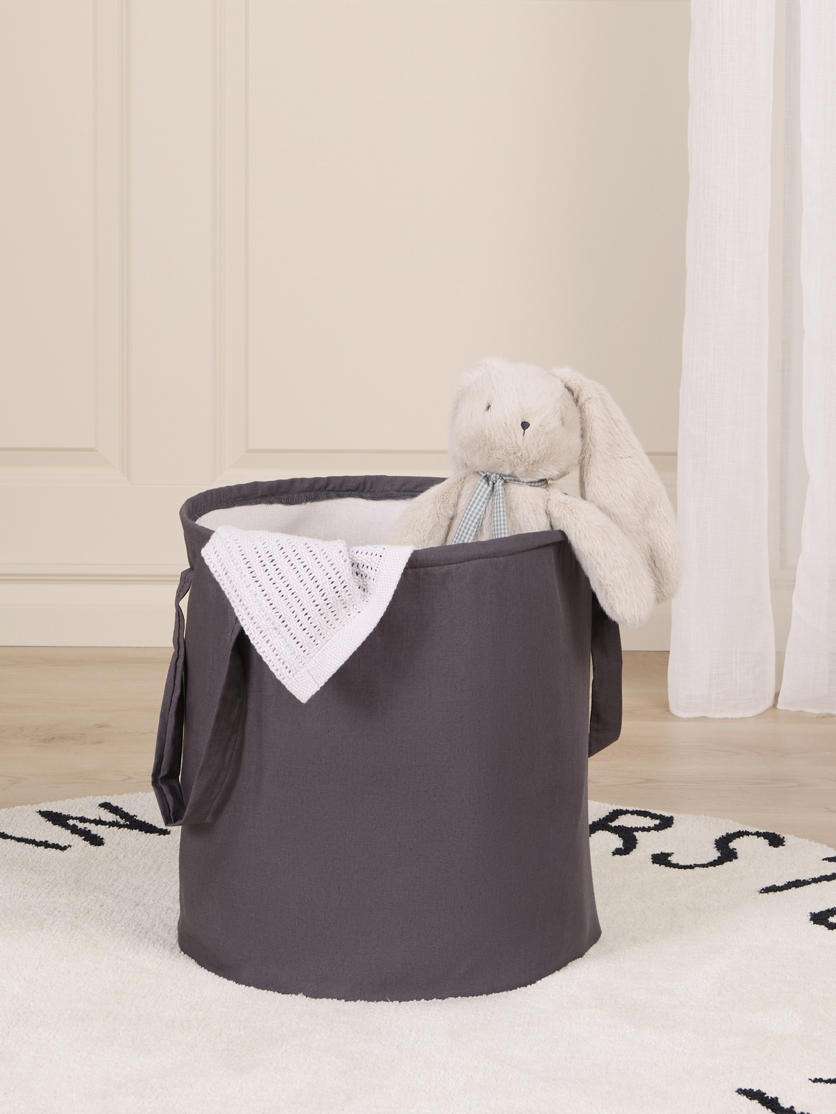 Alice & Fox ABLE Opbevaringskurv, Grey Linen