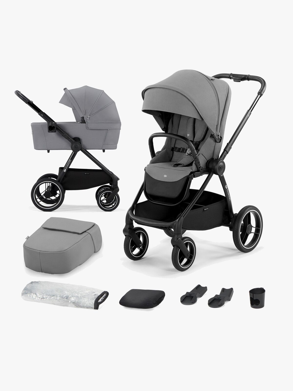 Kinderkraft NEA 2 Duovogn, Platinum Grey