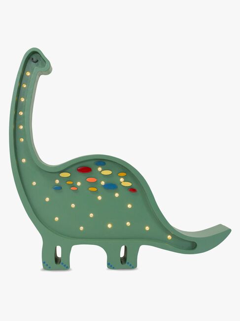 Little Lights Lampe Dinosaur, Konfetti/Grøn