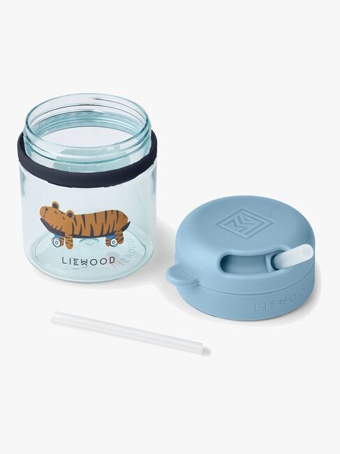 LIEWOOD Pavia Tritan Sugerørskop 280 ml, Fun/Beach blue