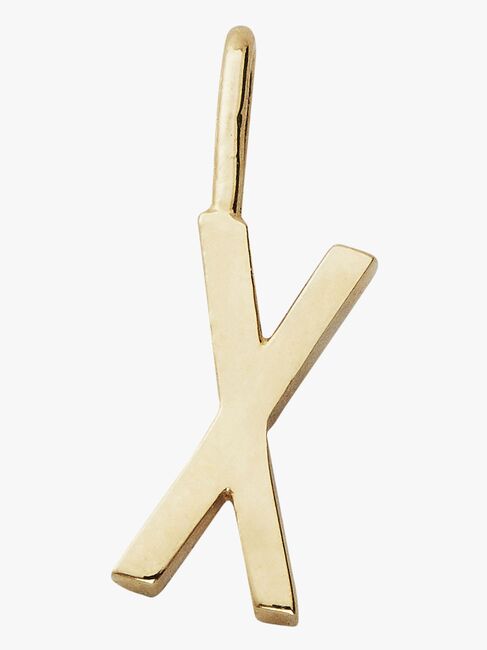 Design Letters Vedhæng Bogstav 10mm X Gold