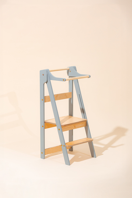 Duck Woodworks Sammenklappeligt Læringstårn, Grå