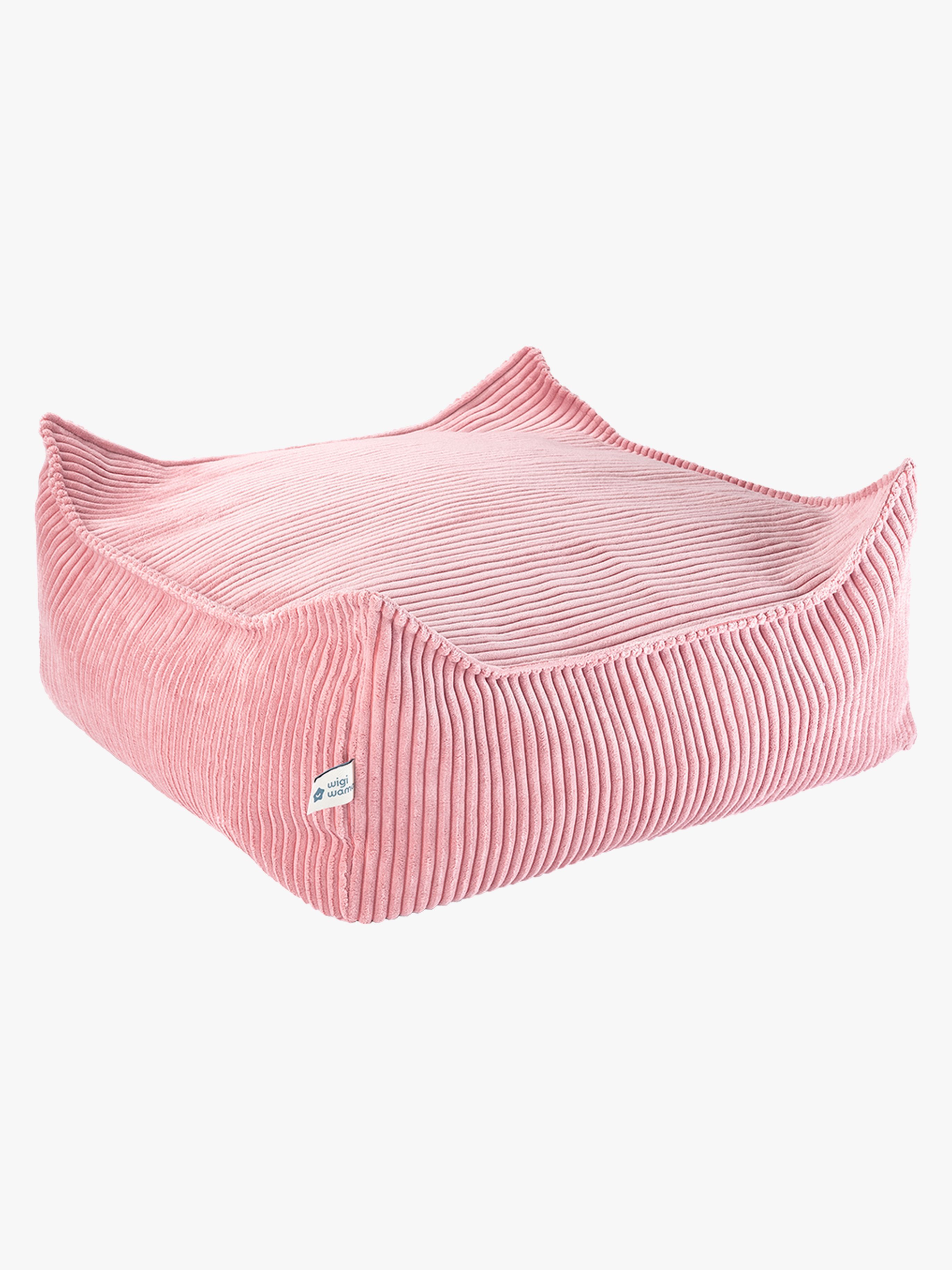 Wigiwama Kvadrat Puf, Pink Mousse, Børnemøbler, Indretning børneværelse