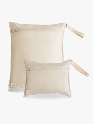 Mushie vandtæt vådtaske 2-pak, Fog