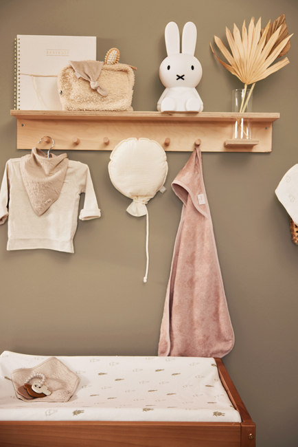 Jollein Happy Miffy Puslepudebetræk 50x70cm, Olive Green