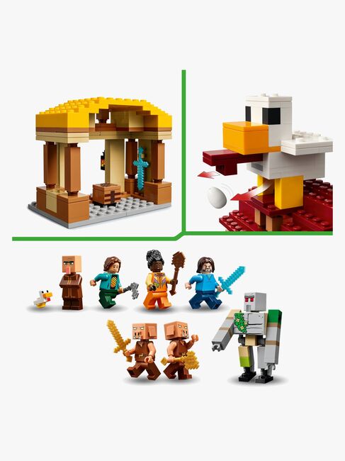 LEGO Minecraft 21273 Ghast-ballonens angreb på landsbyen