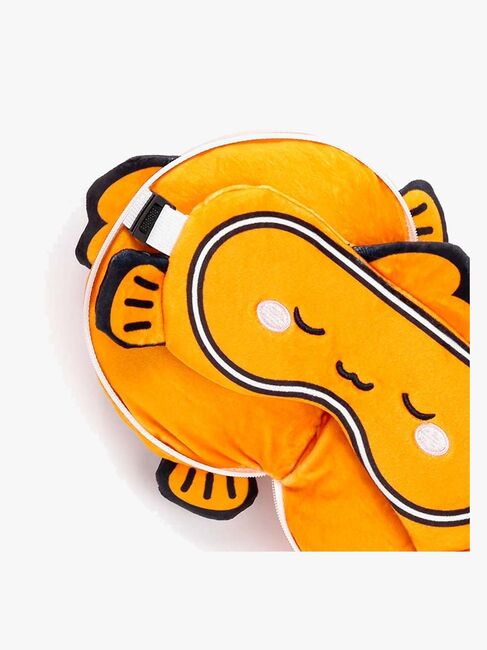 Relaxeazzz Plush Adoramals Rejsepude Og Øjenmaske, Finley The Clown Fish CUSHMask-353-4817_3a.jpg