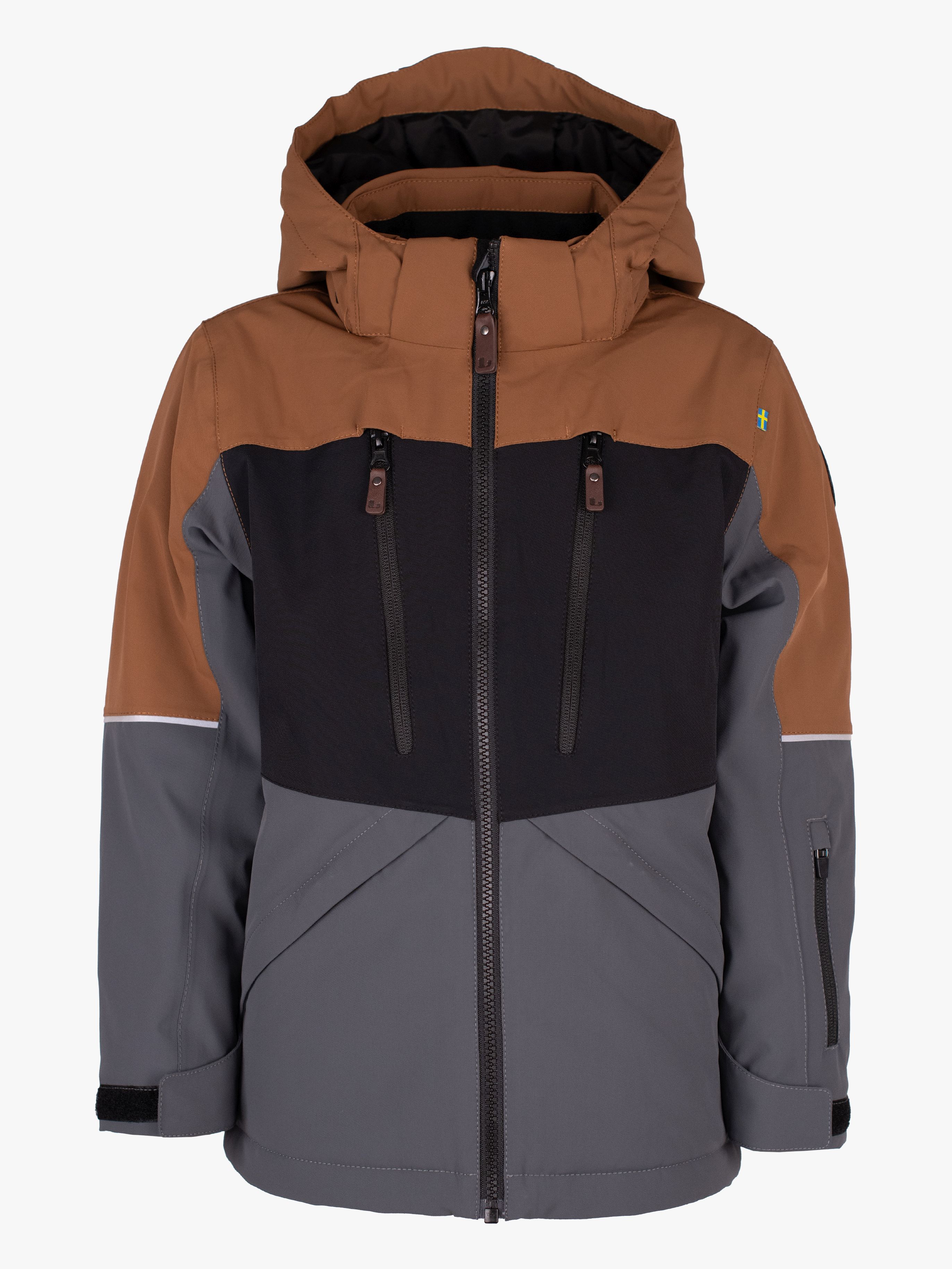 Lindberg Alpine Vinterjakke, Cayenne/Anhracite, 160