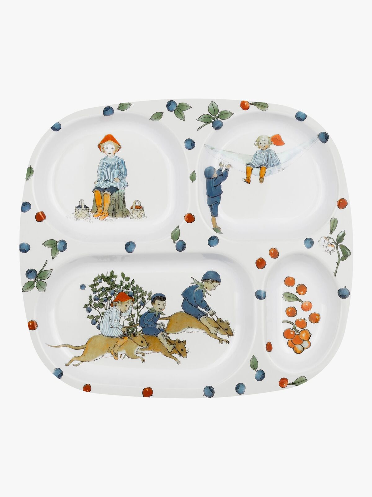 Elsa Beskow Putte I Blåbærskoven Tallerken med Rum