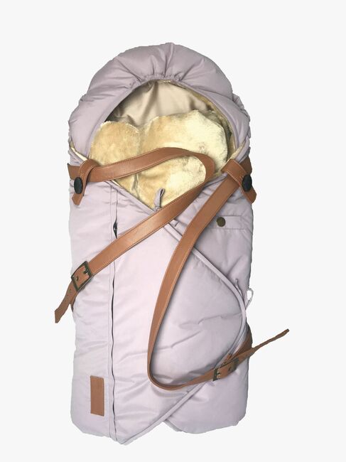 Sleepbag Mini Vinterkørepose, Dusty Purple/Brown