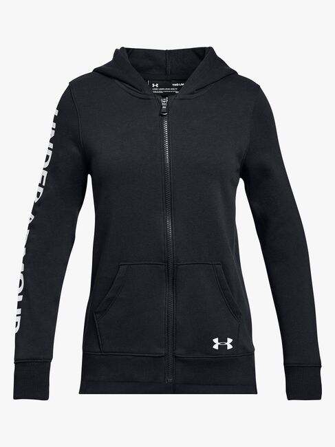 Under Armour Rival Full Zip Hættetrøje, Black