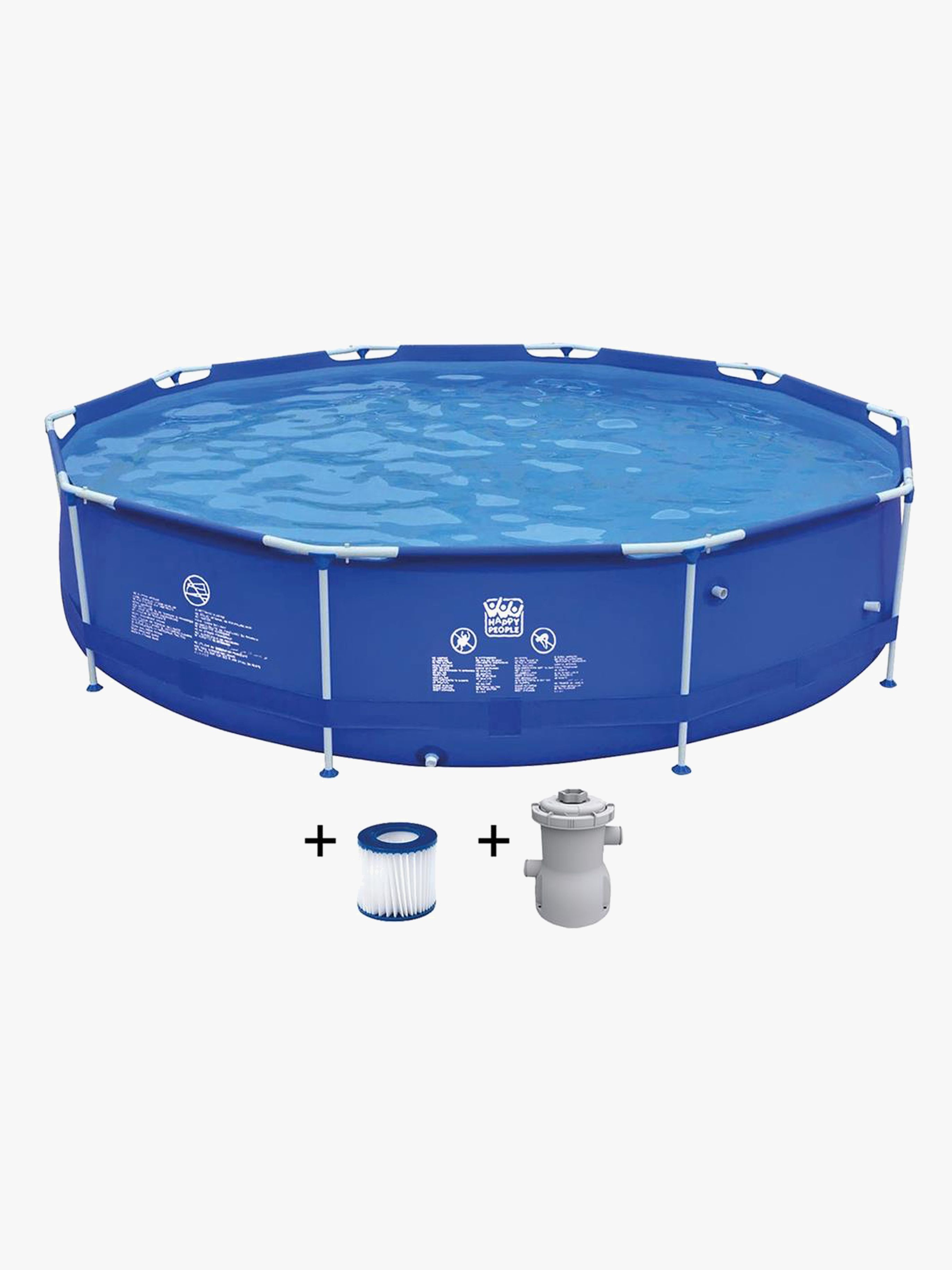 Wehncke poolsæt 360x76 cm, Blå, Badebassin til børn