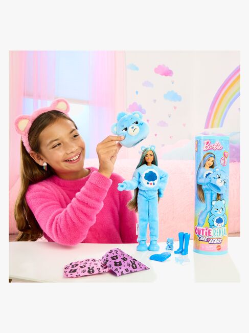 Barbie Cutie Reveal Dukke Care Bears, Blå