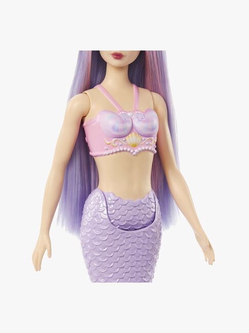 Barbie Dukke Havfrue med Farverig Hår, Lilla