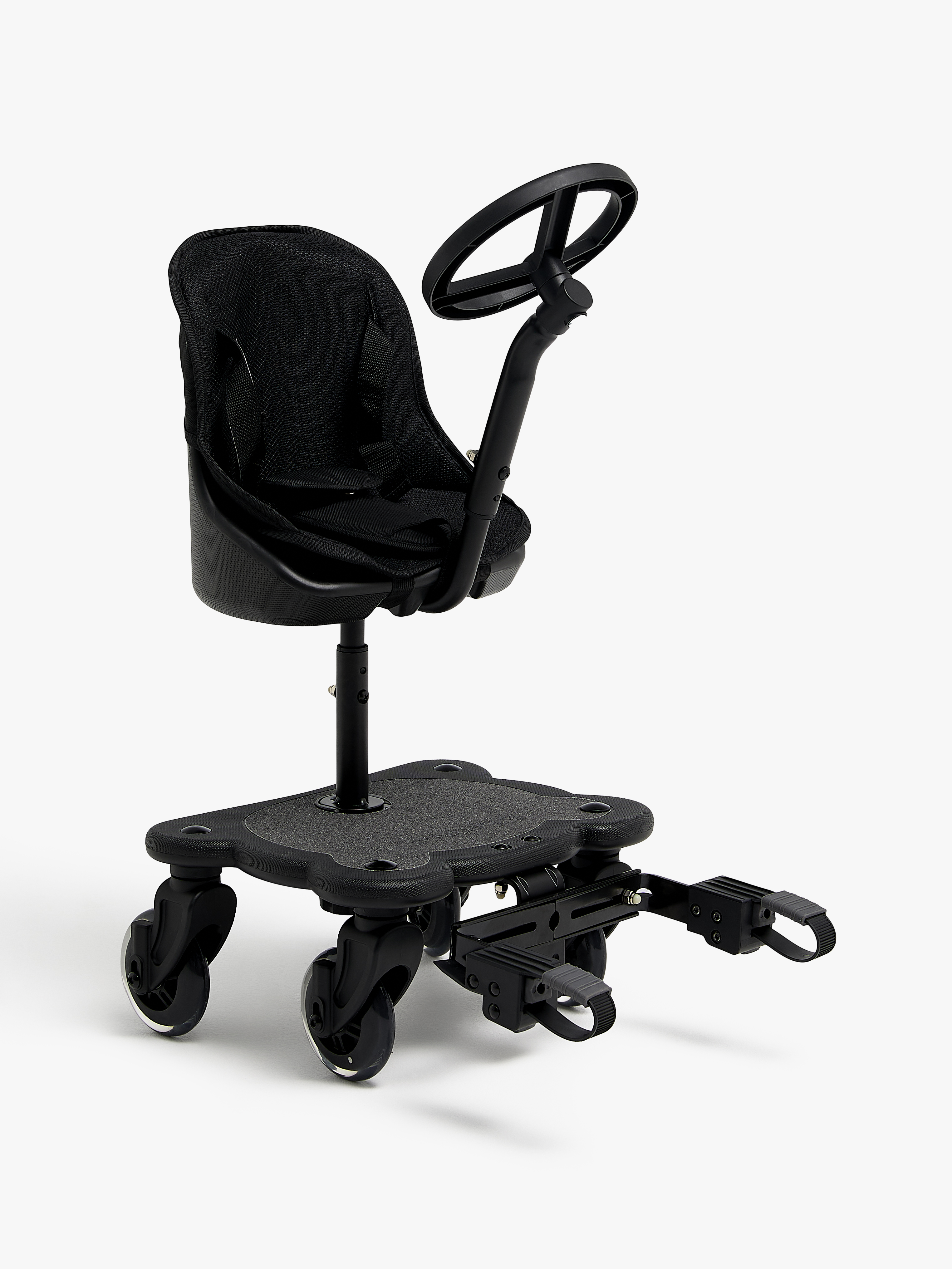 Beemoo BuggyBuddy Ståbræt inkl. Sæde & Rat, Sort