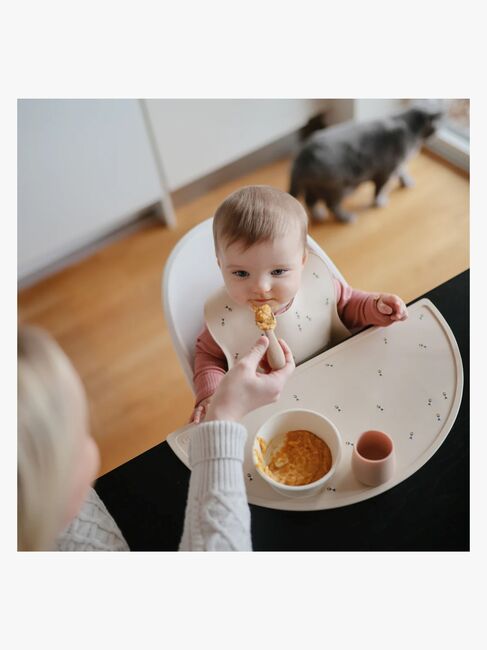 Mushie Hagesmæk Silikone Bees, Beige