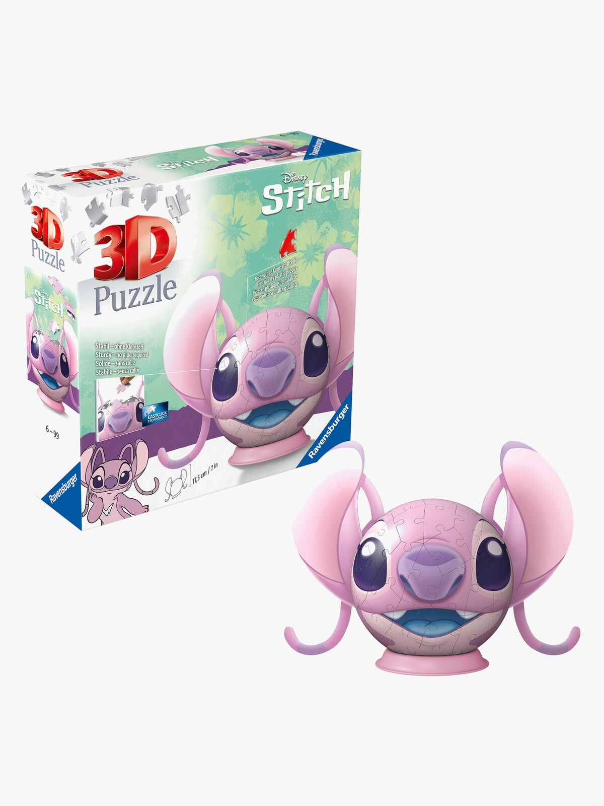 Ravensburger Stitch 3D-puslespil Angel 72 Brikker