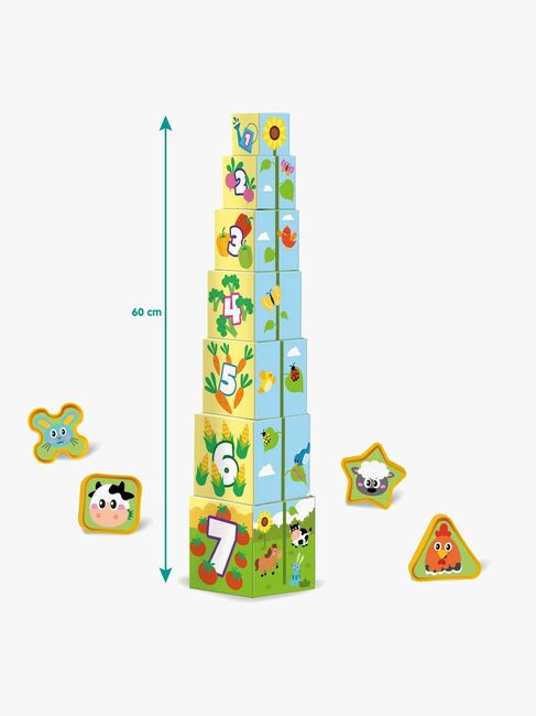 SES Creative Stableklodser Bondegårdsdyr 2-i-1