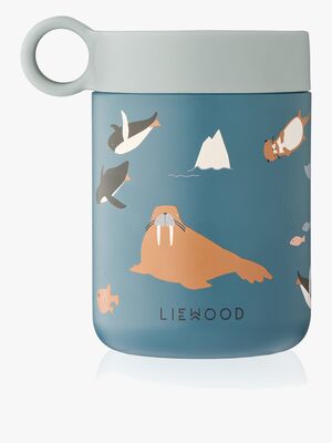 LIEWOOD Kiani mønstret termokande til mad, arktisk hav/havudsigt