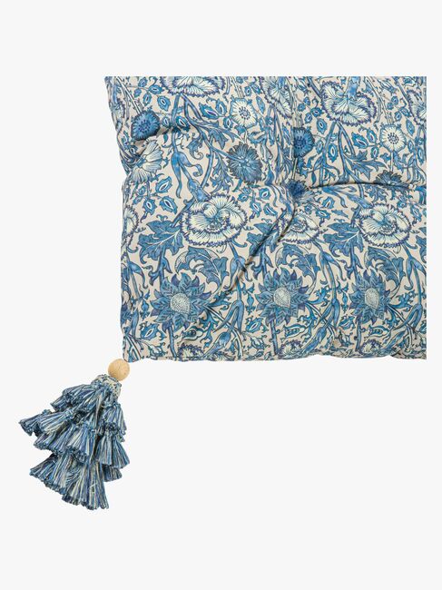 DockATot Futon Royal Madras, Pink & Rose, Blue