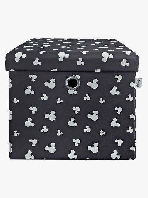Disney Mickey Mouse Puf med Opbevaring, Grå