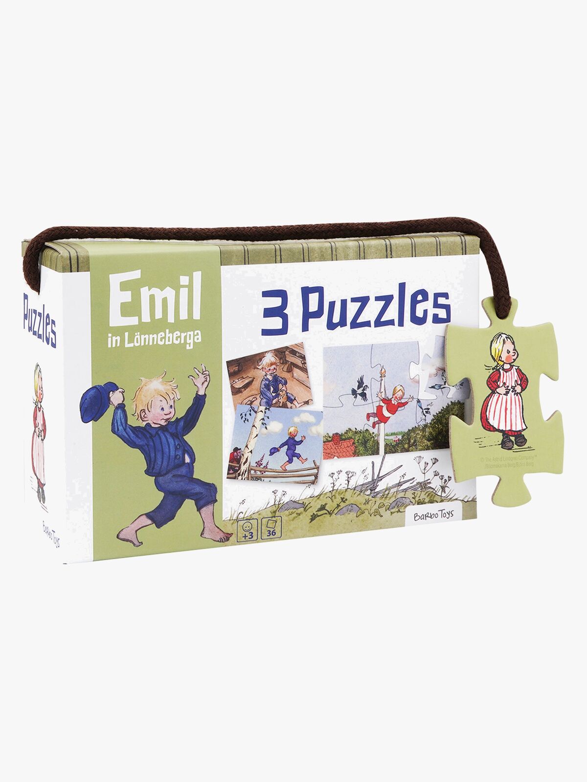 Barbo Toys Emil Fra Lønneberg Puslespil 3-i-1