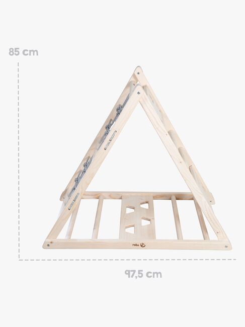 Roba  Træ Klatretrekant, Grå/Natur