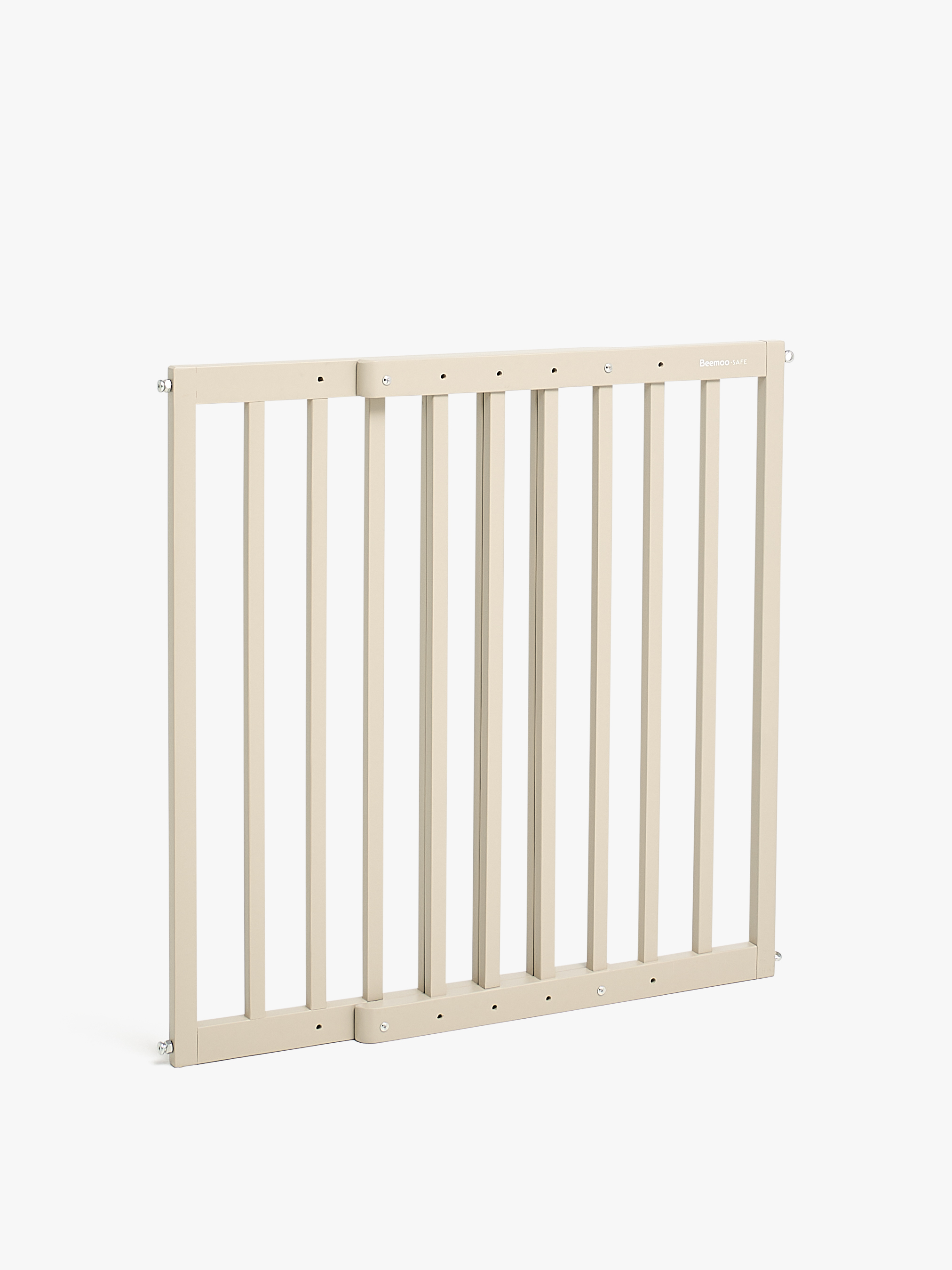 Beemoo SAFE Flex Skruemonteret sikkerhedsgitter 61-102 cm, Greige, Børnegitter