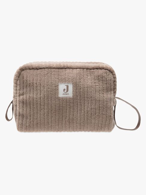 Jollein Cloudy Rib Toilettaske, Milky Coffee