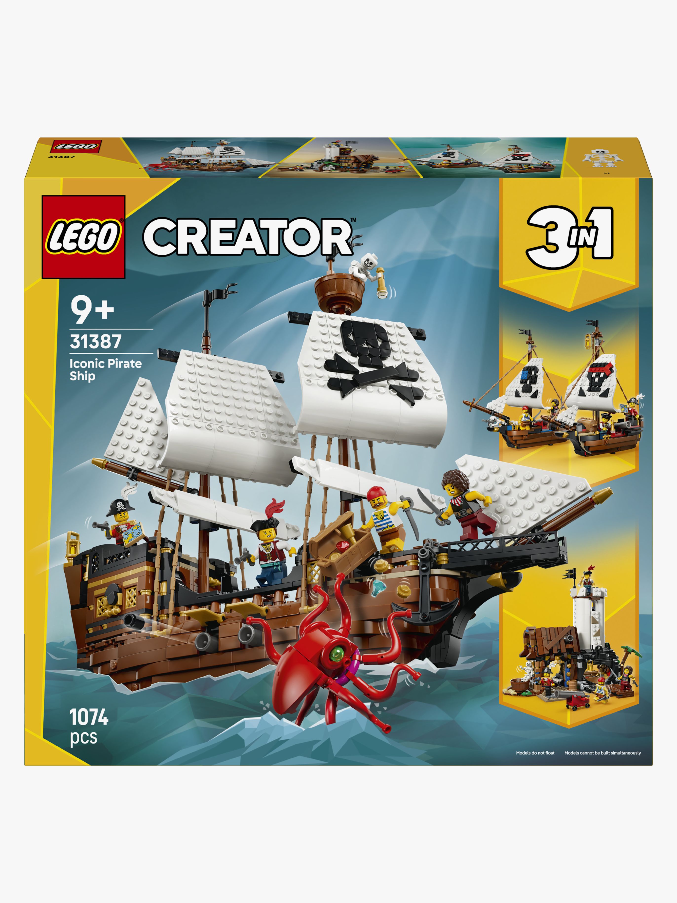 LEGO LEGO Creator 31387 Ikonisk piratskib