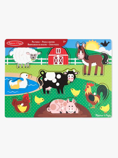Melissa & Doug Knoppuslespil Bondegårdsdyr 8 Brikker