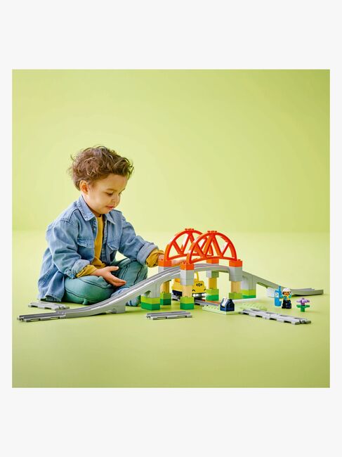 LEGO DUPLO Town 10426 Togbro og spor – udvidelsessæt