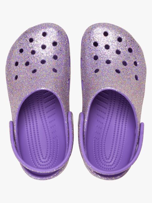 Crocs Classic Fantasy Glitter Crocs, Lilla