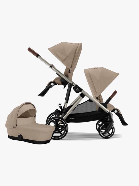 Cybex GAZELLE S Søskendevogn, Almond Beige/Taupe